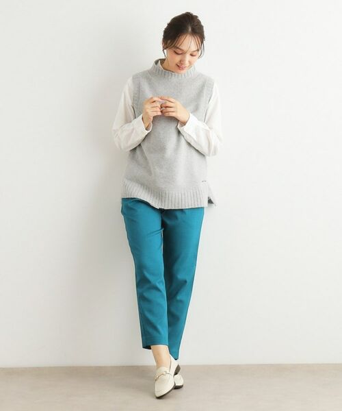 LAURA ASHLEY / ローラ アシュレイ ニット・セーター | 【カラー追加/日本製/ワンマイルウエア】ソフトウール混ベスト | 詳細21