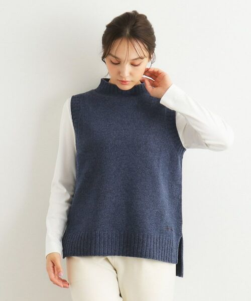 LAURA ASHLEY / ローラ アシュレイ ニット・セーター | 【カラー追加/日本製/ワンマイルウエア】ソフトウール混ベスト | 詳細27