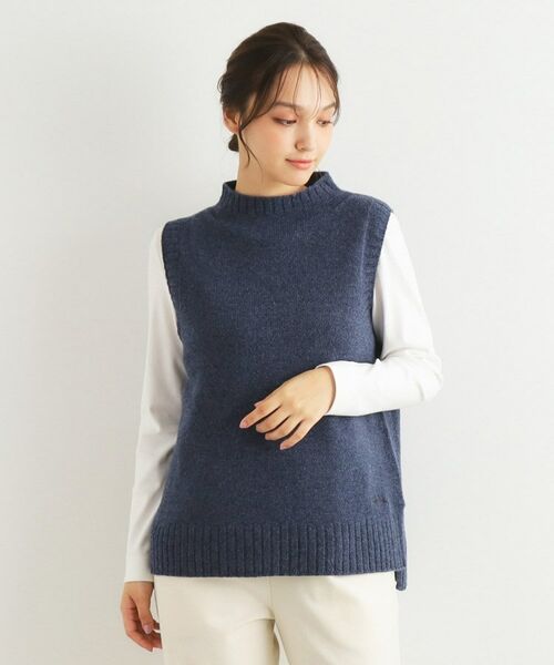 LAURA ASHLEY / ローラ アシュレイ ニット・セーター | 【カラー追加/日本製/ワンマイルウエア】ソフトウール混ベスト | 詳細28