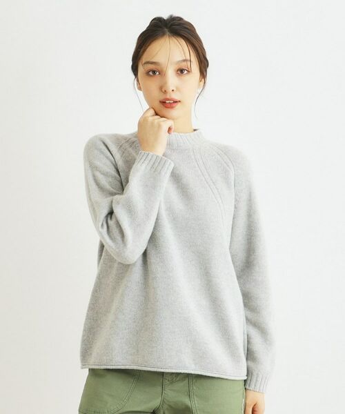 LAURA ASHLEY / ローラ アシュレイ カットソー | 【カラー追加/日本製/ワンマイルウエア】ソフトウール混プルオーバー | 詳細22