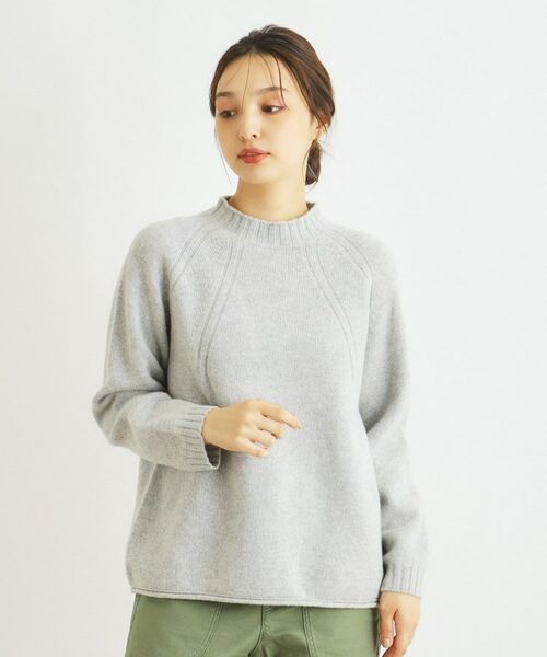 LAURA ASHLEY / ローラ アシュレイ カットソー | 【カラー追加/日本製/ワンマイルウエア】ソフトウール混プルオーバー | 詳細23