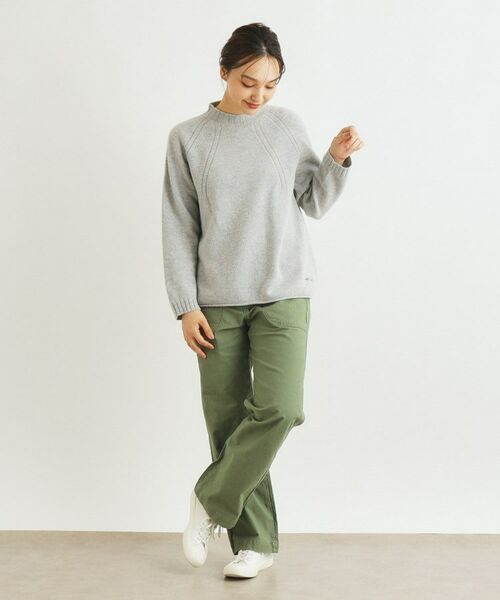 LAURA ASHLEY / ローラ アシュレイ カットソー | 【カラー追加/日本製/ワンマイルウエア】ソフトウール混プルオーバー | 詳細24
