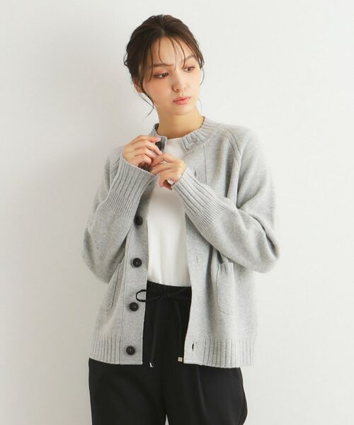 LAURA ASHLEY / ローラ アシュレイ ニット・セーター | 【カラー追加/日本製/ワンマイルウエア】ソフトウール混カーディガン | 詳細21
