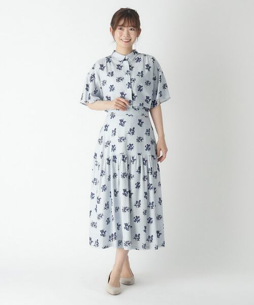 LAURA ASHLEY / ローラ アシュレイ シャツ・ブラウス | 【リネン混/洗える/同柄アイテムあり】エルギン柄　ワイドスリーブブラウス | 詳細7