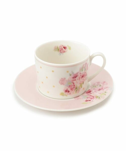 LAURA ASHLEY / ローラ アシュレイ 食器 | クチュール ローズ柄 カップ＆ソーサー | 詳細1