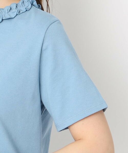 LAURA ASHLEY / ローラ アシュレイ Tシャツ | 【2WAY/日本製/4color/コットン100％】フリルカラーTシャツ | 詳細24