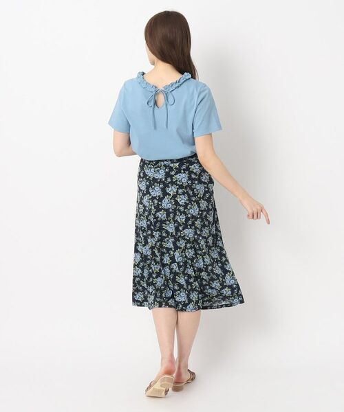 LAURA ASHLEY / ローラ アシュレイ Tシャツ | 【2WAY/日本製/6color/WEB限定カラー追加/コットン100％】フリルカラーTシャツ | 詳細27