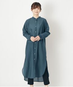 【シアー素材／羽織り】ロングシャツ