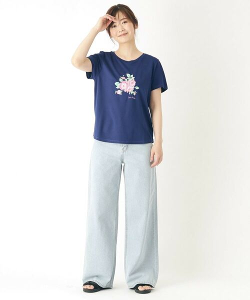 LAURA ASHLEY / ローラ アシュレイ Tシャツ | 【大人気！接触冷感/4color/Lサイズあり】バンバリー柄 プリントTシャツ | 詳細10