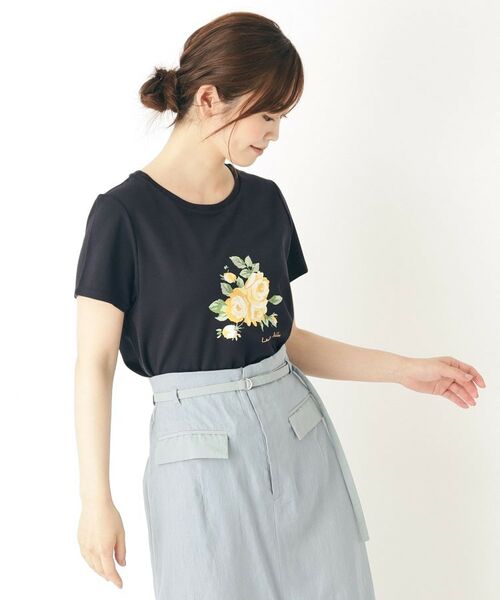 LAURA ASHLEY / ローラ アシュレイ Tシャツ | 【大人気！接触冷感/4color/Lサイズあり】バンバリー柄 プリントTシャツ | 詳細13