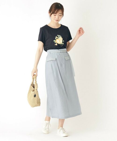 LAURA ASHLEY / ローラ アシュレイ Tシャツ | 【大人気！接触冷感/4color/Lサイズあり】バンバリー柄 プリントTシャツ | 詳細15