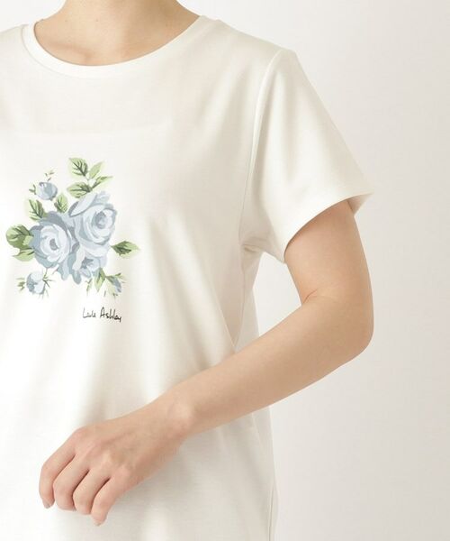 LAURA ASHLEY / ローラ アシュレイ Tシャツ | 【大人気！接触冷感/4color/Lサイズあり】バンバリー柄 プリントTシャツ | 詳細21