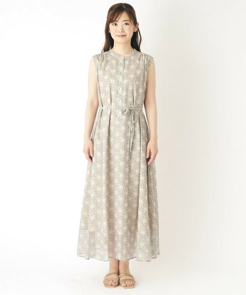 LAURA ASHLEY / ローラ アシュレイ ロング・マキシ丈ワンピース | 【洗える】アリエル ローズ柄ワンピース | 詳細9