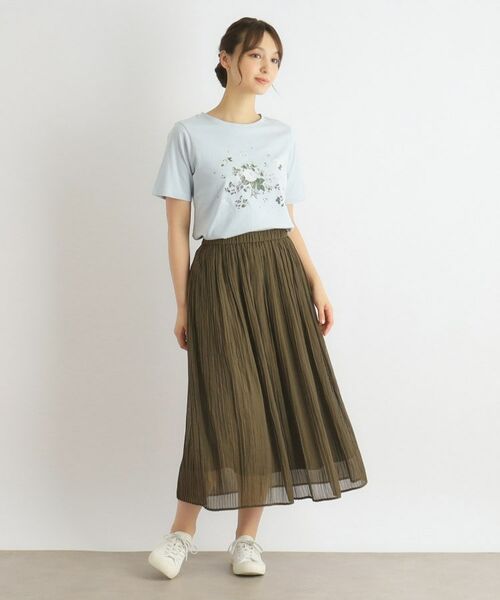 LAURA ASHLEY / ローラ アシュレイ Tシャツ | 【コットン100％】スキャタードプリントTシャツ | 詳細11