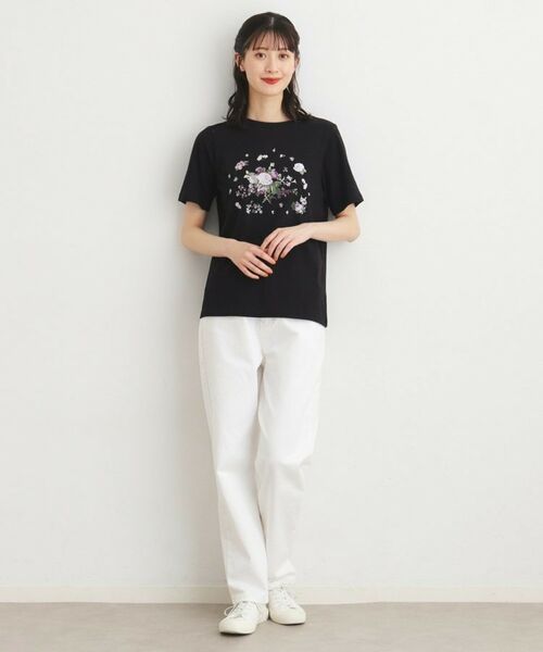 LAURA ASHLEY / ローラ アシュレイ Tシャツ | 【コットン100％】スキャタードプリントTシャツ | 詳細7