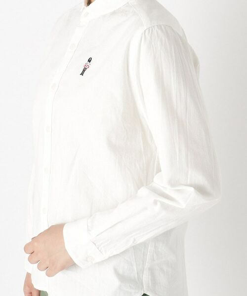 LAURA ASHLEY / ローラ アシュレイ シャツ・ブラウス | 【刺繍入り／日本製／ワンマイルウエア】ラウンドカラーシャツ | 詳細13