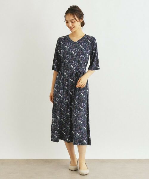 LAURA ASHLEY / ローラ アシュレイ ロング・マキシ丈ワンピース | 【WEB限定／洗える／ジャージ素材】ワイルドメドウ柄ワンピース | 詳細2