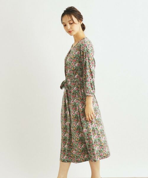 LAURA ASHLEY / ローラ アシュレイ ロング・マキシ丈ワンピース | 【WEB限定／洗える／ジャージ素材】アヴェライン柄ワンピース | 詳細2