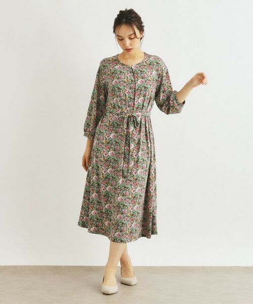 LAURA ASHLEY / ローラ アシュレイ ロング・マキシ丈ワンピース | 【WEB限定／洗える／ジャージ素材】アヴェライン柄ワンピース | 詳細3