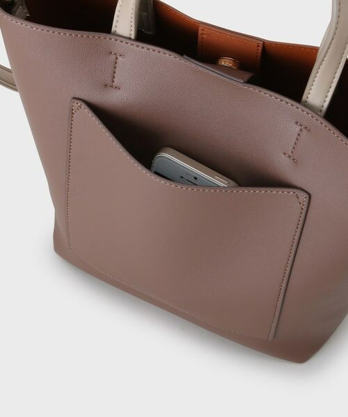 LAURA ASHLEY / ローラ アシュレイ トートバッグ | 【ショルダーストラップ付/合成皮革】縦型トートバッグ | 詳細30