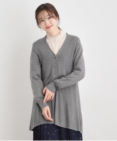 LAURA ASHLEY / ローラ アシュレイ カーディガン・ボレロ | 【ウール混】バックリボン ロングカーデ