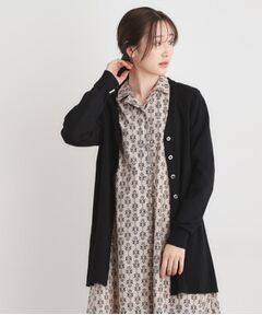 LAURA ASHLEY / ローラ アシュレイ カーディガン・ボレロ | 【ウール混】バックリボン ロングカーデ