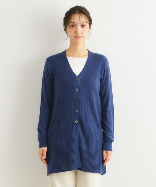 LAURA ASHLEY / ローラ アシュレイ カーディガン・ボレロ | 【ウール混】バックリボン ロングカーデ | 詳細21