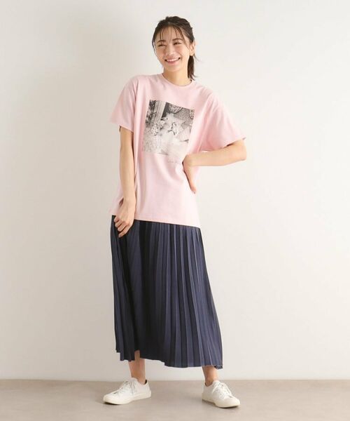 LAURA ASHLEY / ローラ アシュレイ Tシャツ | 【一部店舗限定カラーあり/大人気！日本製/Laura Ashley ヒストリーフォト】ガール フォトTシャツ | 詳細14