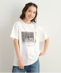 【大人気！日本製/Laura Ashley ヒストリーフォト】 第一号店 フォトTシャツ