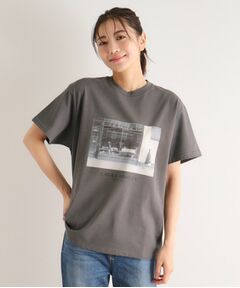 【大人気！日本製/Laura Ashley ヒストリーフォト】 第一号店 フォトTシャツ