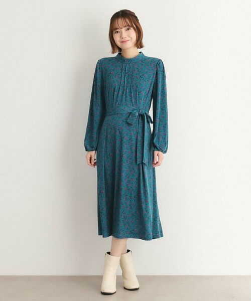 LAURA ASHLEY / ローラ アシュレイ ミニ丈・ひざ丈ワンピース | 【WEB限定／ジャージ素材】ランナム柄 ワンピース | 詳細2