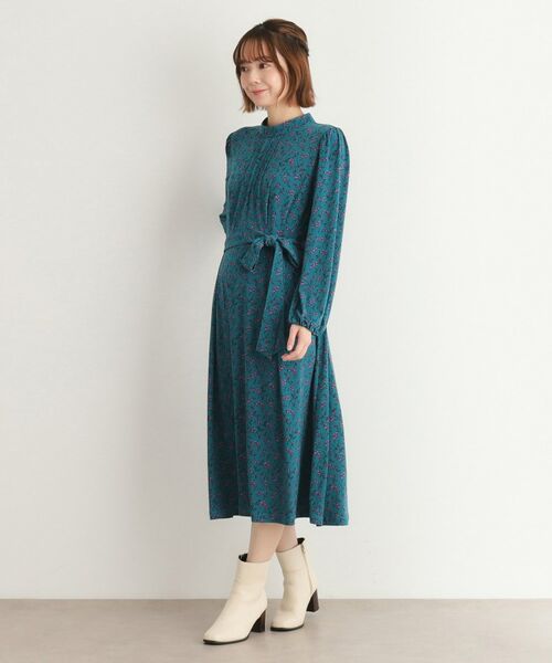 LAURA ASHLEY / ローラ アシュレイ ミニ丈・ひざ丈ワンピース | 【WEB限定／ジャージ素材】ランナム柄 ワンピース | 詳細3