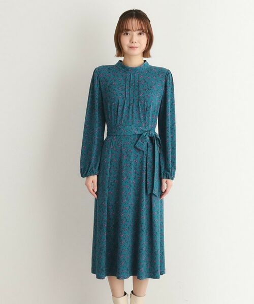 LAURA ASHLEY / ローラ アシュレイ ミニ丈・ひざ丈ワンピース | 【WEB限定／ジャージ素材】ランナム柄 ワンピース | 詳細5