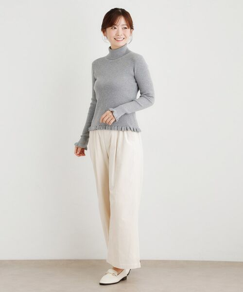 LAURA ASHLEY / ローラ アシュレイ ニット・セーター | リブタートルフリルニット | 詳細27