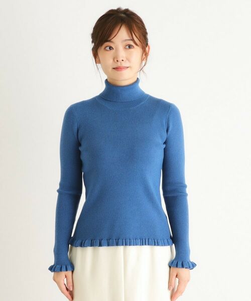 LAURA ASHLEY / ローラ アシュレイ ニット・セーター | リブタートルフリルニット | 詳細29