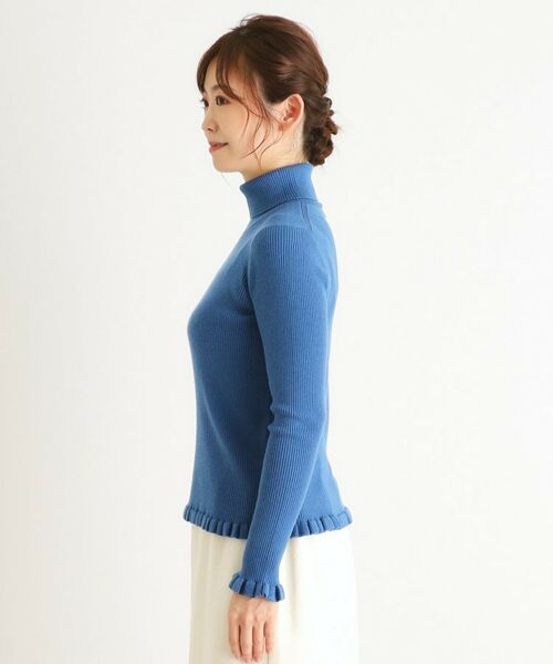 LAURA ASHLEY / ローラ アシュレイ ニット・セーター | リブタートルフリルニット | 詳細30