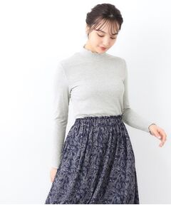 LAURA ASHLEY / ローラ アシュレイ カットソー | 【定番人気トップス】メロウエラスティックタートル