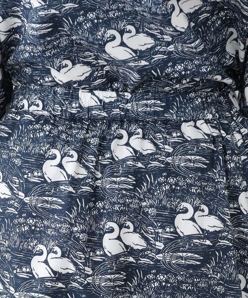 LAURA ASHLEY / ローラ アシュレイ セットアップ | 【WEB限定／M-LL3サイズ/コットン100％／上下セット／袖口ゴムで袖丈調節可】スワンズ柄 セットアップ | 詳細18