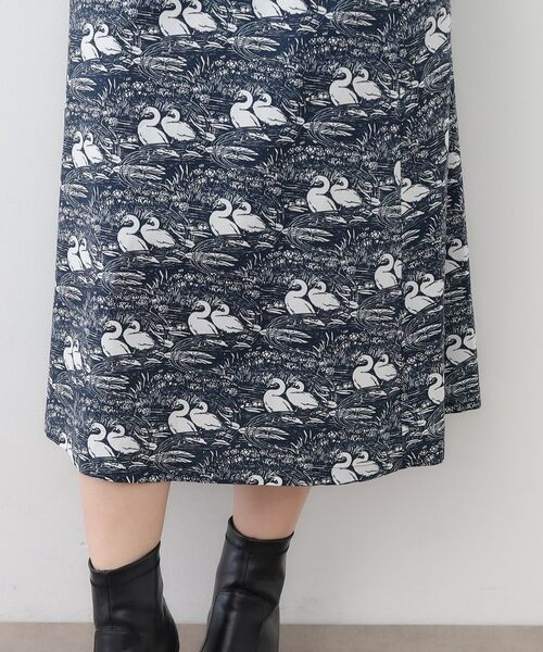 LAURA ASHLEY / ローラ アシュレイ セットアップ | 【WEB限定／M-LL3サイズ/コットン100％／上下セット／袖口ゴムで袖丈調節可】スワンズ柄 セットアップ | 詳細19