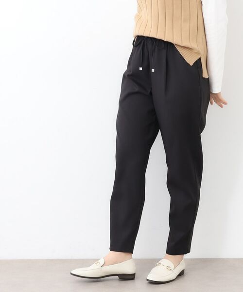 LAURA ASHLEY / ローラ アシュレイ ショート・ハーフ・半端丈パンツ | 【ウエストゴム／好評につきカラー追加！】クロップドパンツ | 詳細1