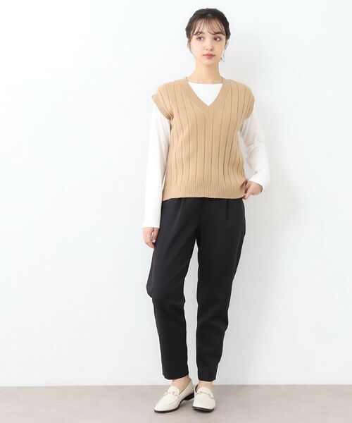 LAURA ASHLEY / ローラ アシュレイ ショート・ハーフ・半端丈パンツ | 【ウエストゴム／好評につきカラー追加！】クロップドパンツ | 詳細2