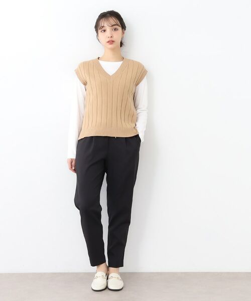 LAURA ASHLEY / ローラ アシュレイ ショート・ハーフ・半端丈パンツ | 【ウエストゴム／好評につきカラー追加！】クロップドパンツ | 詳細3