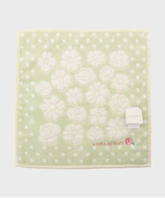 LAURA ASHLEY / ローラ アシュレイ ハンカチ | ドットフラワー柄 タオルハンカチ