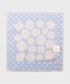 LAURA ASHLEY / ローラ アシュレイ ハンカチ | ドットフラワー柄 タオルハンカチ