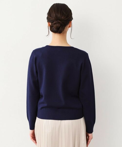 LAURA ASHLEY / ローラ アシュレイ ニット・セーター | 【ハイゲージ】大判刺繍ニット | 詳細15