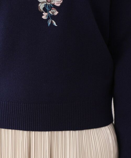 LAURA ASHLEY / ローラ アシュレイ ニット・セーター | 【ハイゲージ】大判刺繍ニット | 詳細19