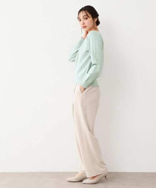 LAURA ASHLEY / ローラ アシュレイ ニット・セーター | 【ハイゲージ】大判刺繍ニット | 詳細7