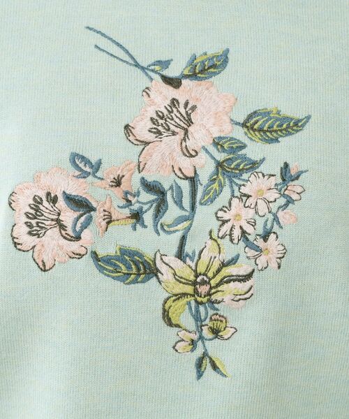 LAURA ASHLEY / ローラ アシュレイ ニット・セーター | 【ハイゲージ】大判刺繍ニット | 詳細8