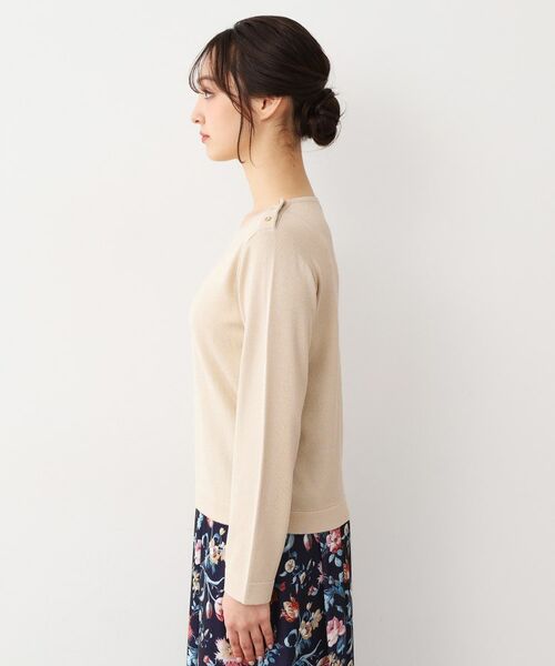 LAURA ASHLEY / ローラ アシュレイ ニット・セーター | 【天竺編み】肩ボタン ラメニット | 詳細10