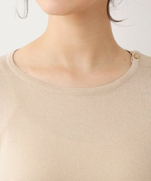 LAURA ASHLEY / ローラ アシュレイ ニット・セーター | 【天竺編み】肩ボタン ラメニット | 詳細12